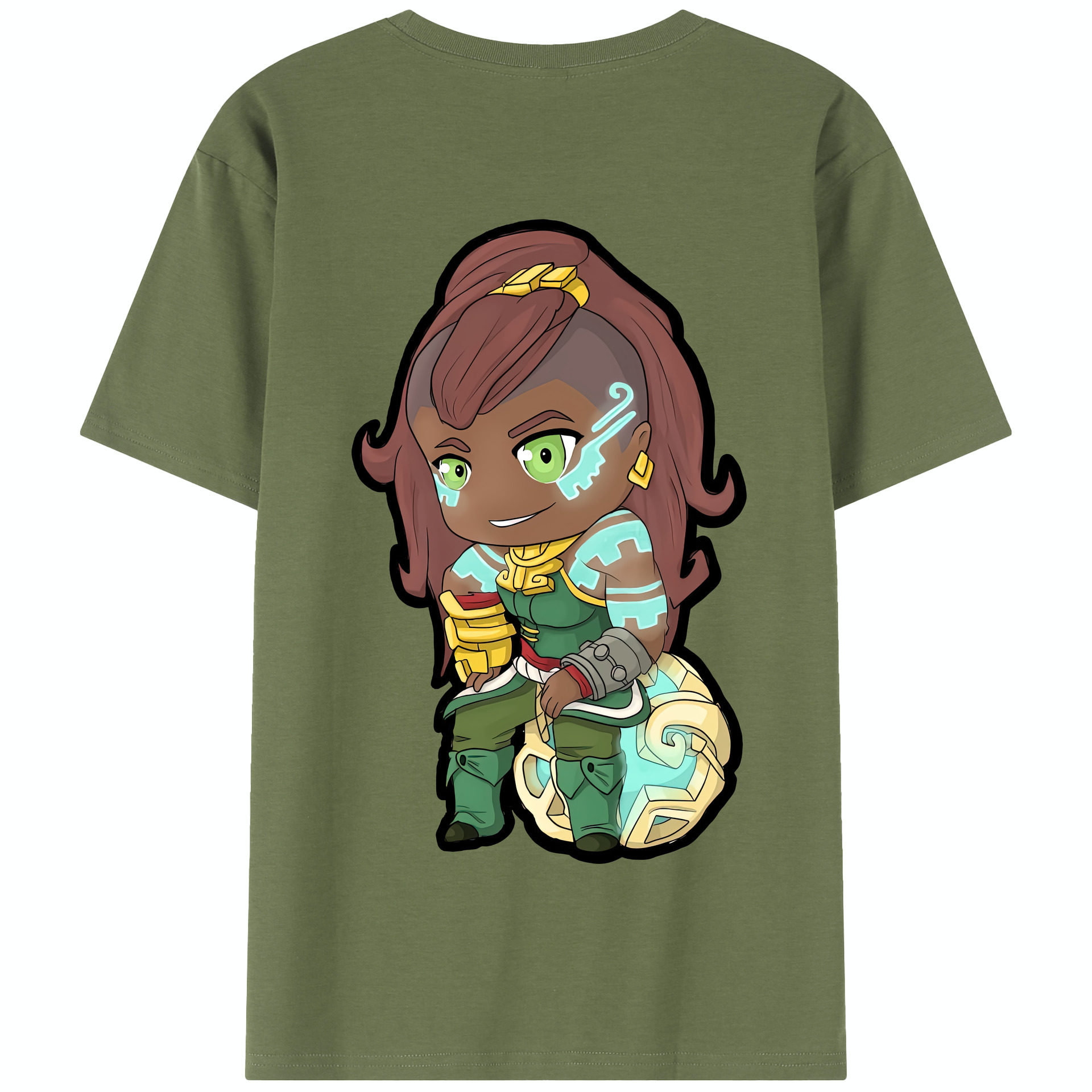 リーグ・オブ・レジェンド League of Legends LOL 綿100％半袖Tシャツ（背面プリント）